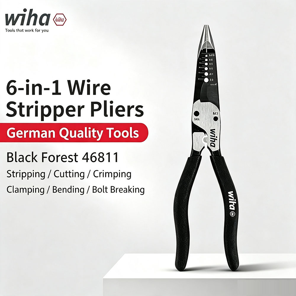 Tools Vn - Wiha 46811 Pinza a becchi lunghi