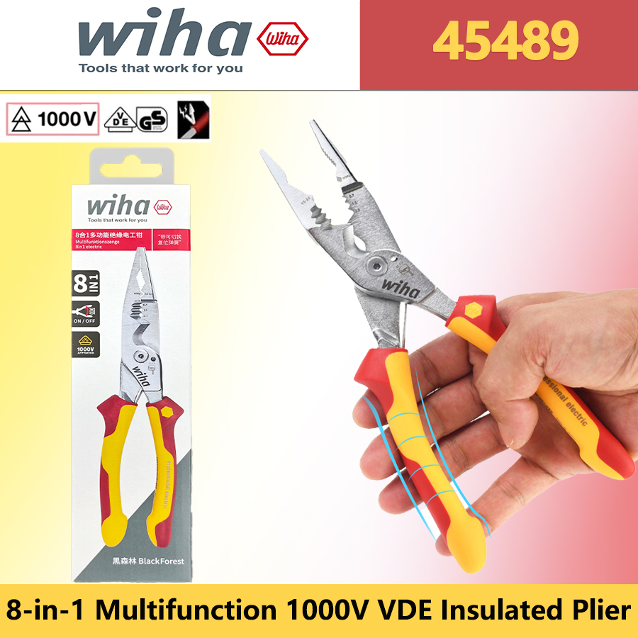 Tools Vn - Pinza Multifunzione Isolata Wiha 45489 8-in-1