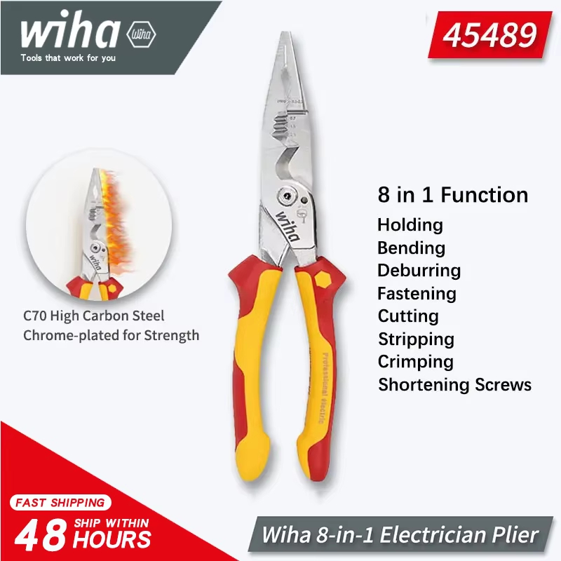 Tools Vn - Pinze Isolate Wiha Originali 45489 8-in-1,