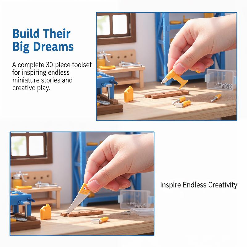 Mini Workshop Tools - Set di Mini Utensili per Casa
