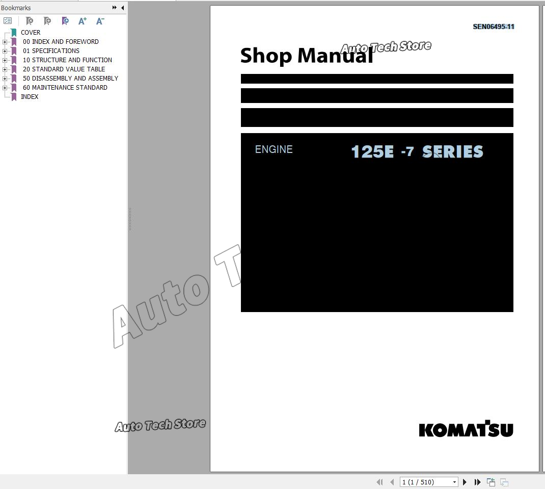 Per Komatsu Diesel Engine Shop - Tools In Workshop Pdf recensione e prezzo