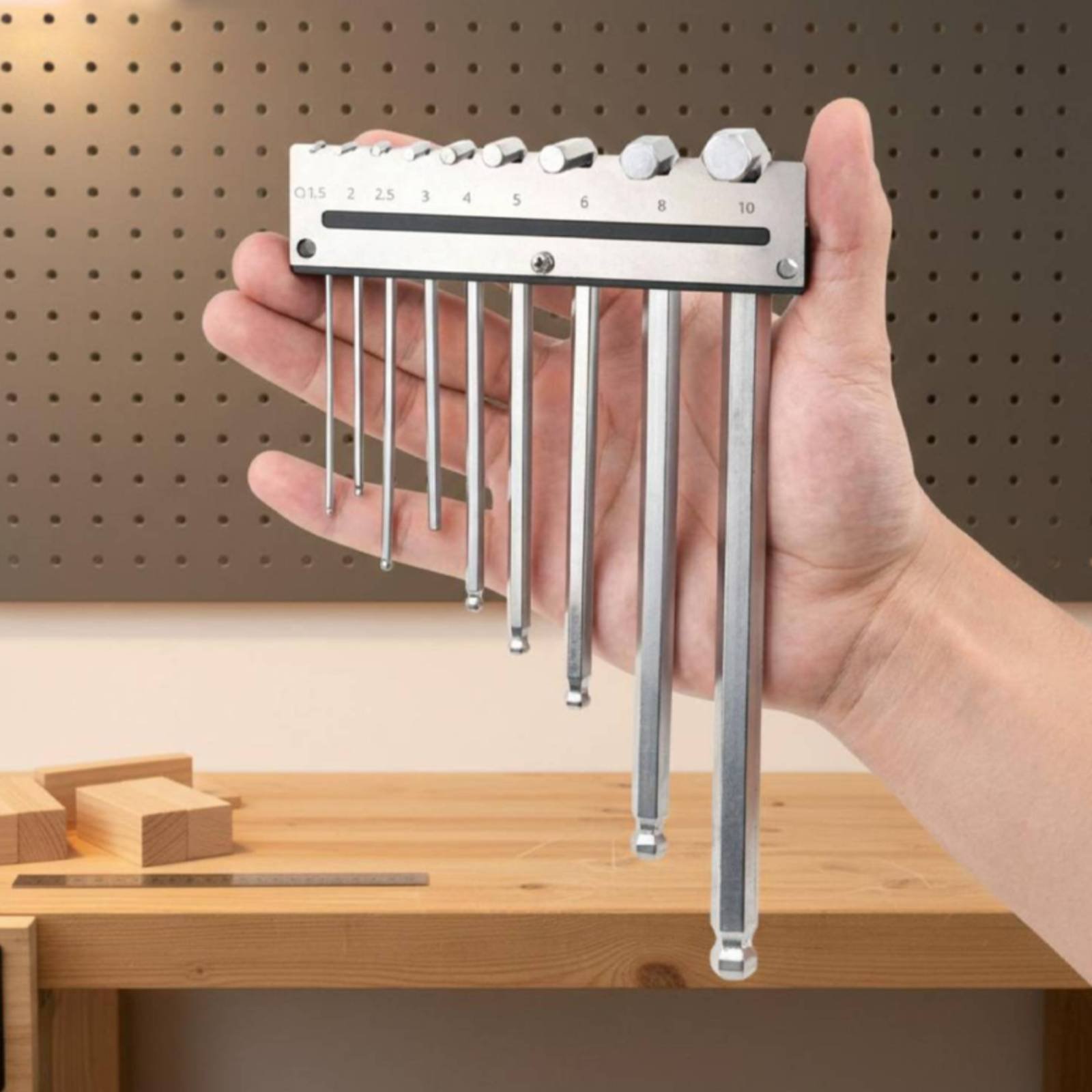 Portachiavi esagonali da paret - Workshop Tools Organizer recensione e prezzo